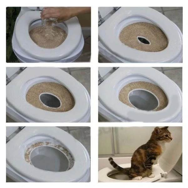 Система привчання кішок до унітазу Citi Kitty Cat Toilet Training, туалет для котів