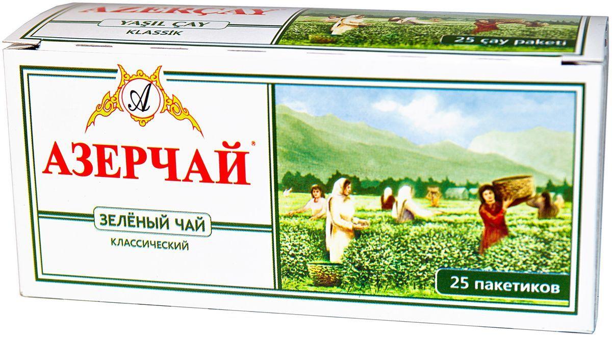 Чай Азерчай зелений у пакетиках 25 шт 50 г