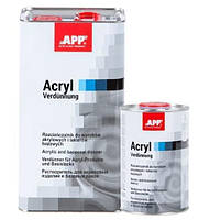 APP Растворитель Acryl Verdunnung нормальный 1.0 l для акриловых и базовых продуктов 030100 2