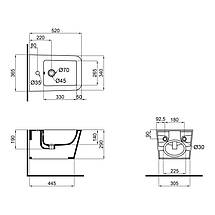 Біде підвісне Qtap Crow White, фото 4