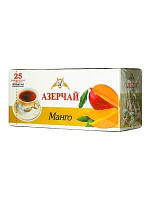 Чай Азерчай черный Манго в пакетах 25 шт 45 гр