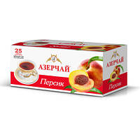 Чай Азерчай чорний Персик у пакетах 25 шт 45 г