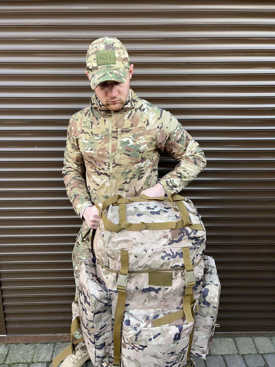 Тактический армейский рюкзак 120 л. Мультикам - фото 8 - id-p1910697231