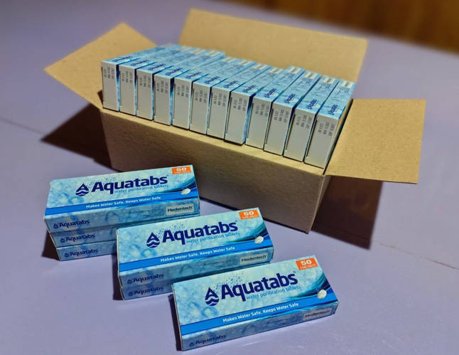 Відвантажено чергову партію таблеток "Акватабс" для потреб військових