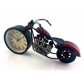 Настільний годинник "Мотоцикл" червоний (28х15х7,5 см)