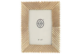 Рамка для фото прямокутна 18х23см, для фото 10х15см, колір - золото