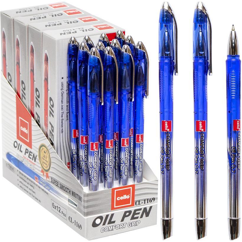 Ручка масляна  "OIL PEN" Cello CL-1169  синя