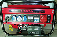 Бензогенератор экономный мощный HONDA EM6500CXS (3.3кВт) электростартер на 4 розетки
