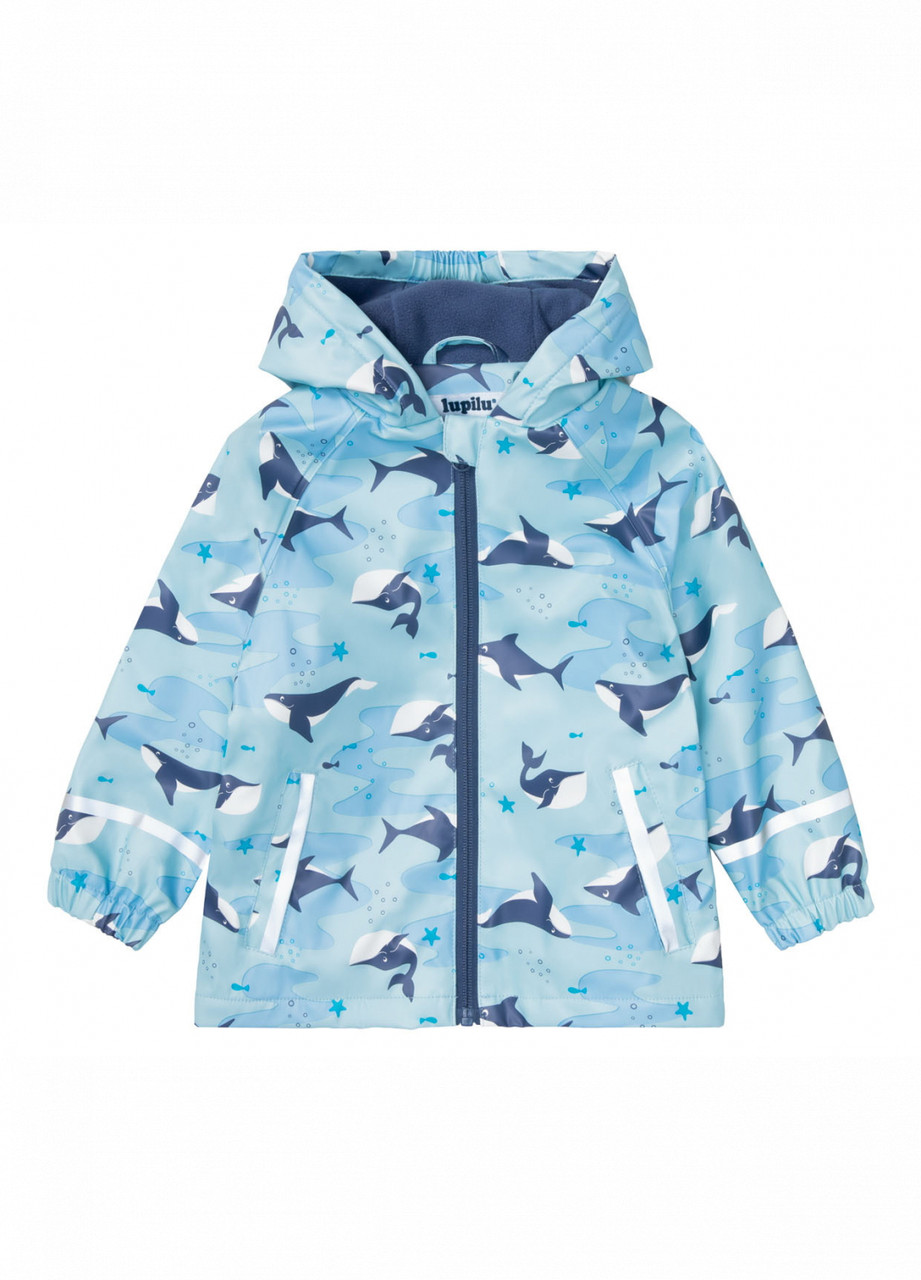 Куртка-дощовик на флісовій підкладці для хлопчика Lupilu 378005 098-104 см (2-4 years) блакитний
