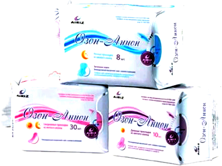 Купить Женские гигиенические прокладки "Озон + анион", цена 750 ...