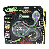 Игрушка Klixx Creaturez - Fidget Кобра Zing KX130_A, фиолетово-зеленая, Land of Toys