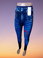 Лосины леггинсы женские бесшовные под джинс р.46-50. От 5шт по 74 грн