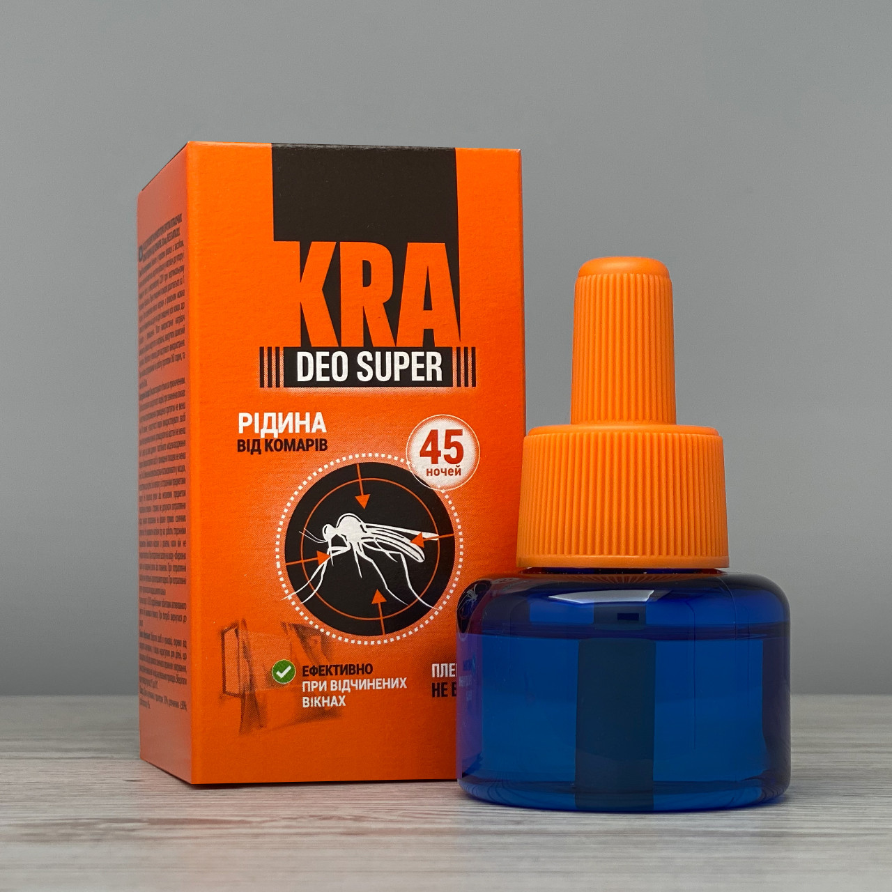 Репелент KRA DEO SUPER рідина для фумігатора від комарів "45 ночей" 30 мл