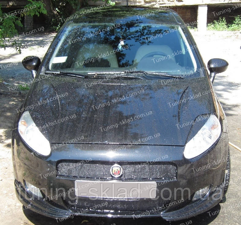 Реснички Фиат Гранде Пунто (накладки на передние фары Fiat Grande Punto) - фото 9 - id-p38663343