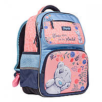 Рюкзак школьный полукаркасный S-105 MeToYou розовый-голубой 1 Вересня 556351