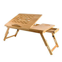 Стол подставка для ноутбука Iso Trade S7974 деревянный столик с вентиляцией регуляцией высоты и угла наклона