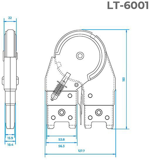 Механизм для лестниц Intertool - шарнирный - фото 2 - id-p1910739341