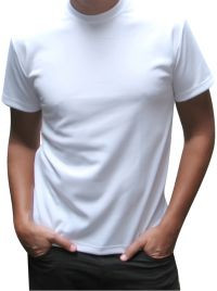 Футболка белая мужская двухслойная для сублимации CLASSIC T-shirt ( размер M ) - фото 1 - id-p332641825