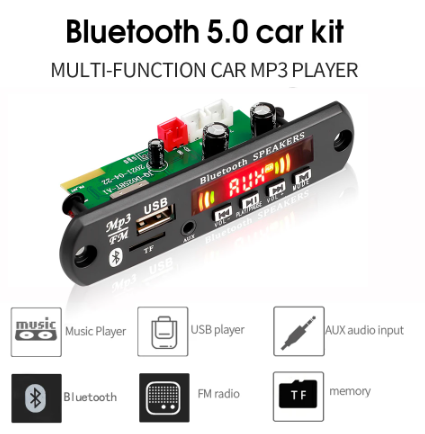 40Wx2 Підсилювач Bluetooth 5.0 Декодер Приймач MP3 WAV APE FLAC USB 80 Вт + Пульт Д/К