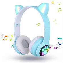 Безпровідні навушники STH 28 з котячими вушками. Bluetooth навушники для дорослих та дітей. Дитячі навушники