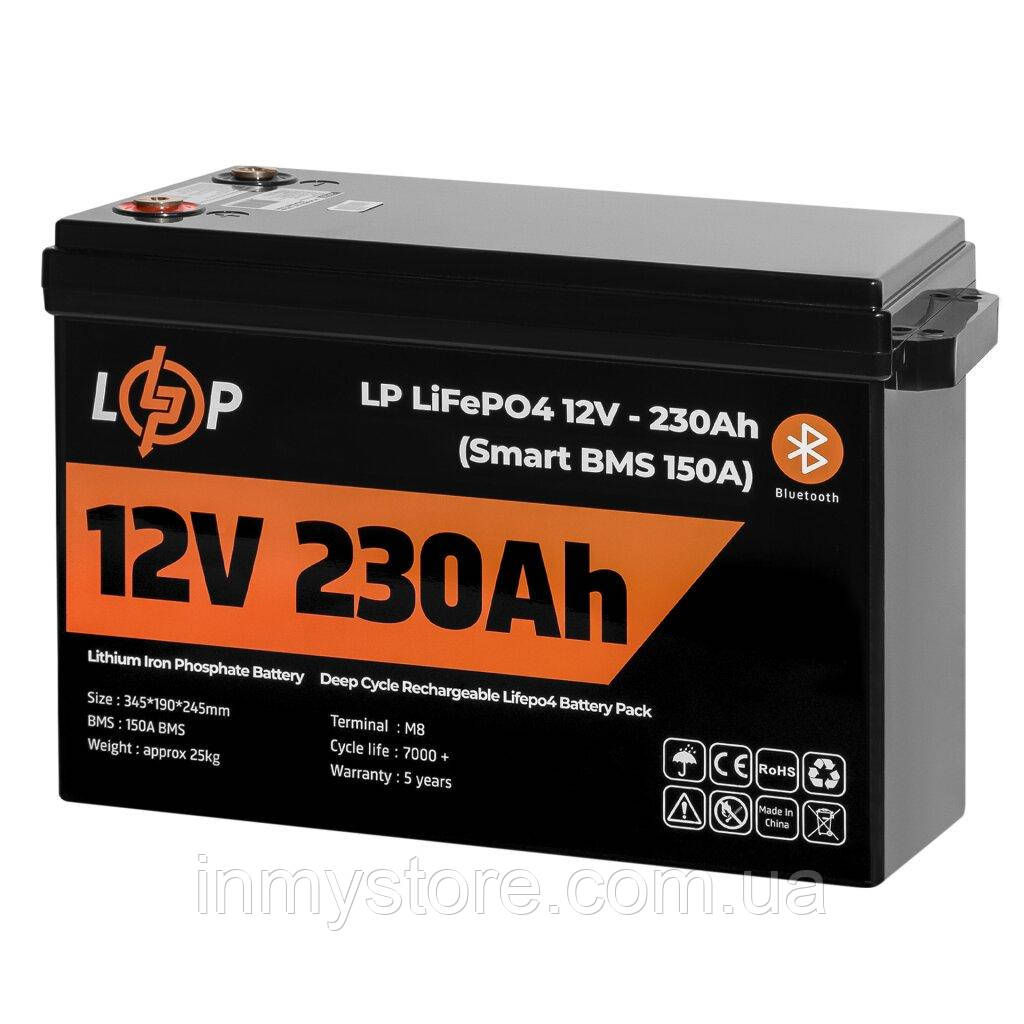 Аккумулятор LP LiFePO4 12V (12,8V) - 230 Ah (2944Wh) (Smart BMS 150А) с BT пластик для ИБП - фото 5 - id-p1804050094