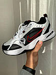 Чоловічі кросівки Nike Air Monarch IV (білі з чорним і червоним) якісні спортивні кроси М0818 top, фото 3