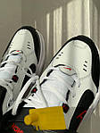 Чоловічі кросівки Nike Air Monarch IV (білі з чорним і червоним) якісні спортивні кроси М0818 top, фото 7