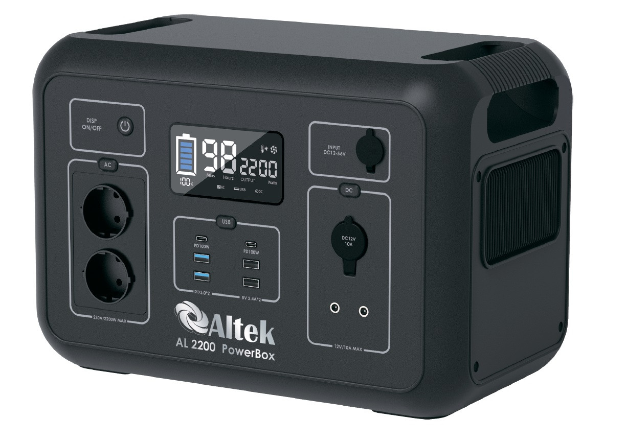 Портативная зарядная электростанция Altek - AL 2200 POWERBOX - фото 3 - id-p1910837197