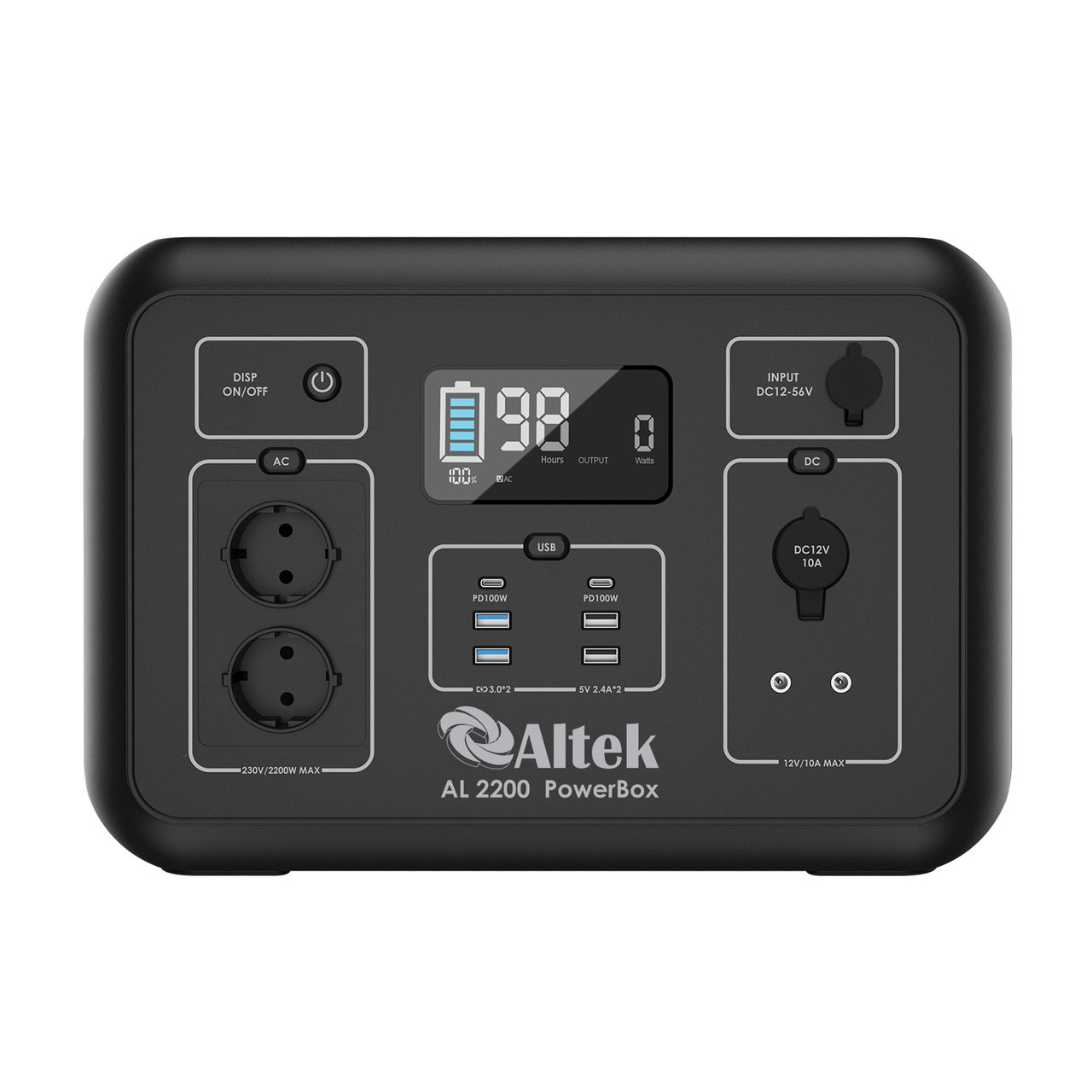 Портативная зарядная электростанция Altek - AL 2200 POWERBOX - фото 5 - id-p1910837197