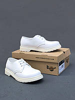 Жіночі туфлі Dr Martens 1461 Mono White (білі) стильні класичні туфлі на шнурках PD2940 тренд