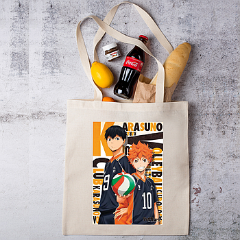 Шоппер,сумка з принтом аніме на подарунок "Аніме Волейбол"
