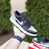 Мужские кроссовки Nike Air Jordan 23 (серые с чёрным) низкие весенне-осенние модные кеды О10927 vkross