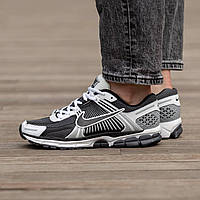 Мужские кроссовки Nike Zoom Vomero 5 Climacool Black White (чёрные с белым и серым) лёгкие спорт кроссы I1348