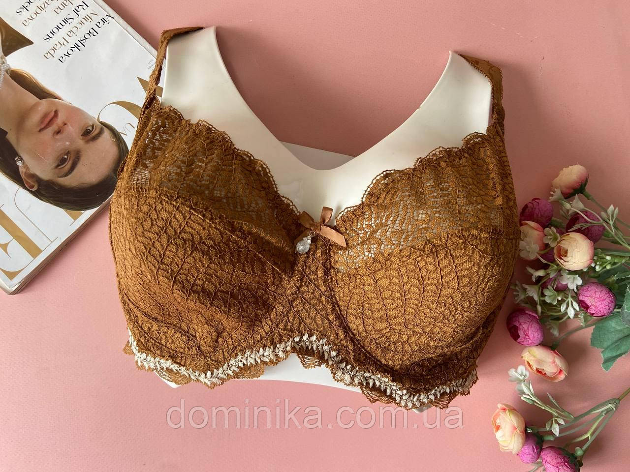 80/85/90/95/100D Бюстгальтер на чашку D, тонкий без поролону гірчичний