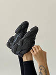 Жіночі кросівки Adidas Yeezy 500 Utility Black (чорні) модні спортивні замшеві кроси YE015 top, фото 3