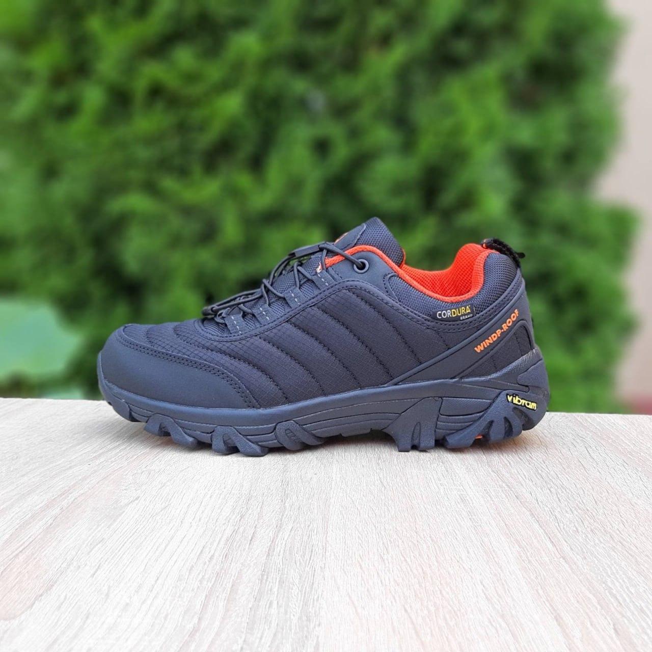 Жіночі зимові кросівки Merrell Vibram Cordura (чорно-жовтогарячі) модні низькі кросівки 3939 Меррелл vkross