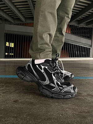 Жіночі кросівки Balenciaga 3XL Black (чорні) масивні демісезонні