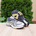 Чоловічі кросівки New Balance 860 (сірі із салатовим) легкі зручні спортивні кроси О11030 top, фото 4