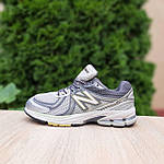 Чоловічі кросівки New Balance 860 (сірі із салатовим) легкі зручні спортивні кроси О11030 top, фото 6