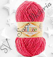 Пряжа розовая Alize Softy (ализе софти) для амигуруми вязанные крючком игрушки 798 азалия