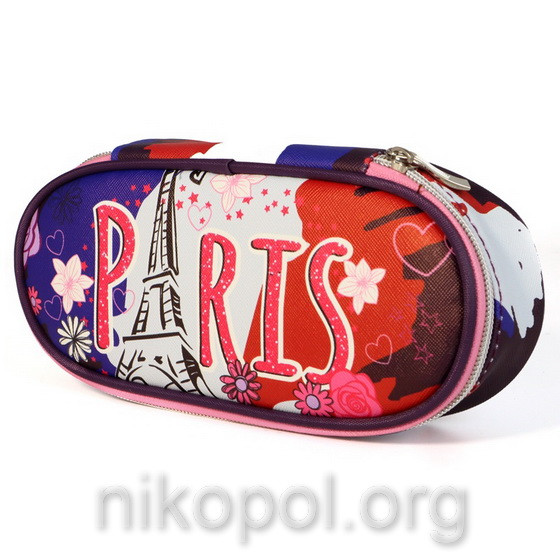 Пенал шкільний "Hipe - Люблю Париж" 21х9,5х5,5см