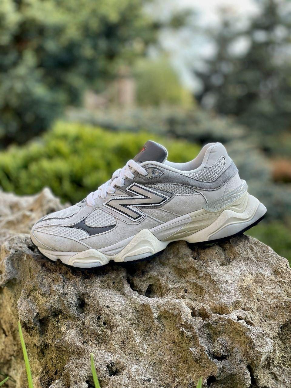 Чоловічі кросівки New Balance 9060 (сірі) світловідбивні якісні спорт кроси J3555 top
