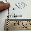 Срібний комплект невеликий хрестик та ланцюжок срібло 925 проби, фото 3