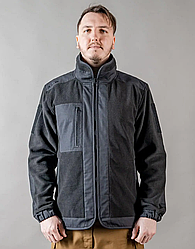 Військова куртка тактична Фліс чорна Куртка демісезонна MILIGUS армійська для ЗСУ р. 2XL