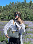 Жіноча сумка Gucci Aphrodite Shoulder Bag Grey Leather (чорна) KIS13045 подарункова дуже красива стильна top, фото 7