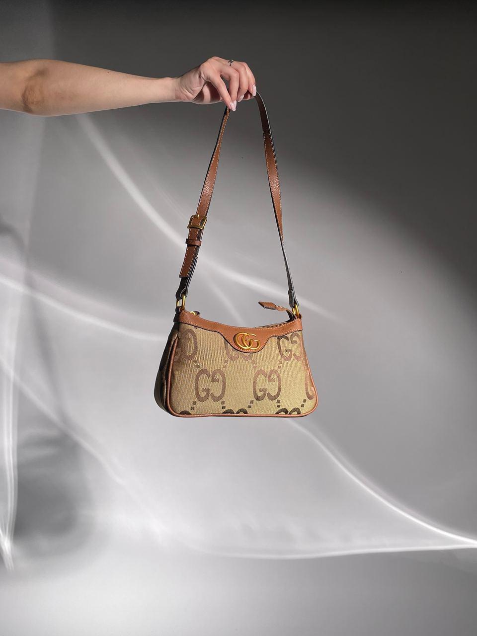 Жіноча сумка Gucci Aphrodite Shoulder Bag Brown Textile GG (коричнева) KIS13050 подарункова дуже красива top