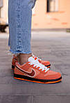 Чоловічі кросівки Concepts x Nike SB Dunk Low Orange Lobster (жовтогарячі) яскраві модні демі кеди М0788 top, фото 7