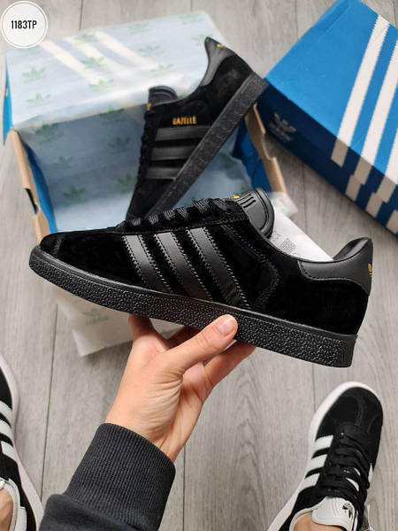 Adidas Gazelle Black 1183TP vkross V krossovke 1910811267
