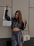 Жіноча подарункора сумка клатч Marc Jacobs Logo light beige (бежева) арт 4062 модна гарна для дівчини top, фото 10