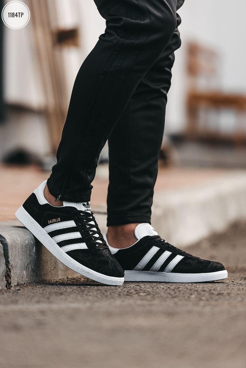 Adidas Gazelle Black White 1184TP vkross V krossovke 1910811273